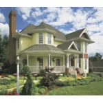 Country House Plan Front of Home - Tranquil Brook Victorian Home 137D-0218 - Shop House Plans and More