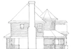 Southern House Plan Left Elevation - Tranquil Brook Victorian Home 137D-0218 - Shop House Plans and More