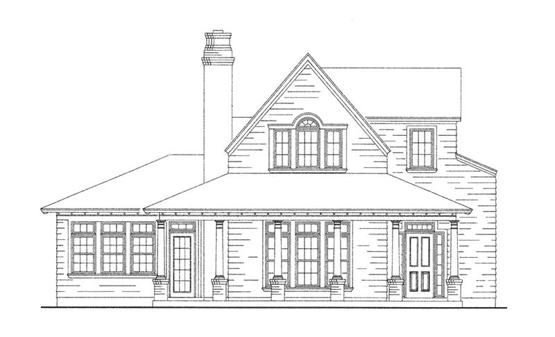 Bungalow House Plan Front Elevation - Splendor View Farmhouse 137D-0220 - Shop House Plans and More