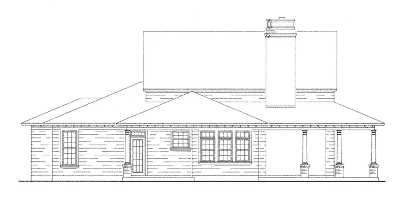 Bungalow House Plan Left Elevation - Splendor View Farmhouse 137D-0220 - Shop House Plans and More