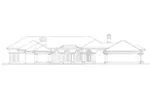 Left Elevation - Sunway Sunbelt Home 137D-0222 - Shop House Plans and More