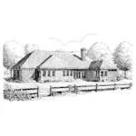 Ranch House Plan Rear Photo 02 - Olson Crossing Ranch Home 137D-0223 - Shop House Plans and More