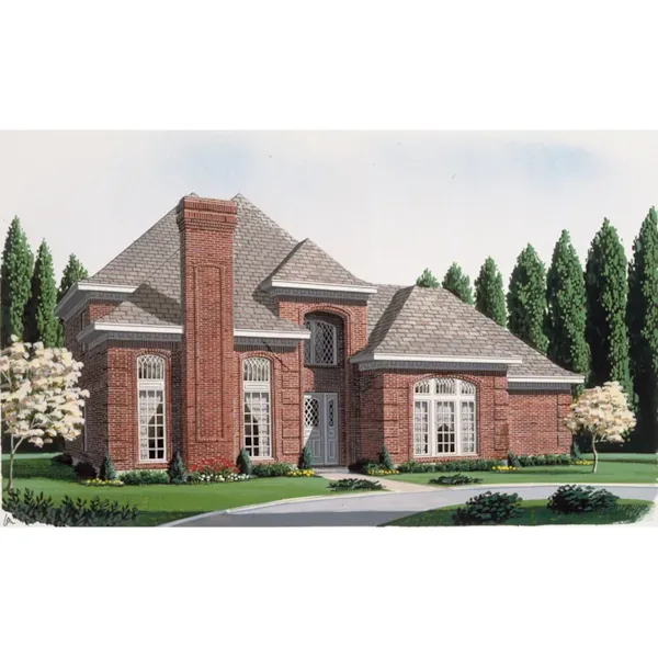 Colonial House Plan Front Image - Hellwig Heights Italian Home 137D-0252 - Search House Plans and More