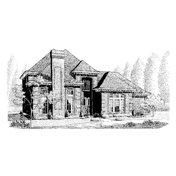 Colonial House Plan Front Image of House - Hellwig Heights Italian Home 137D-0252 - Search House Plans and More