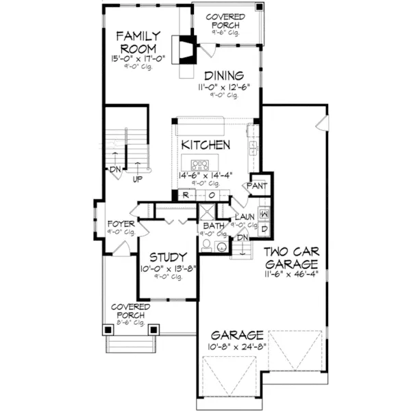 Greek Revival House Plan First Floor - Garridan Craftsman Home 137D-0261 - Search House Plans and More