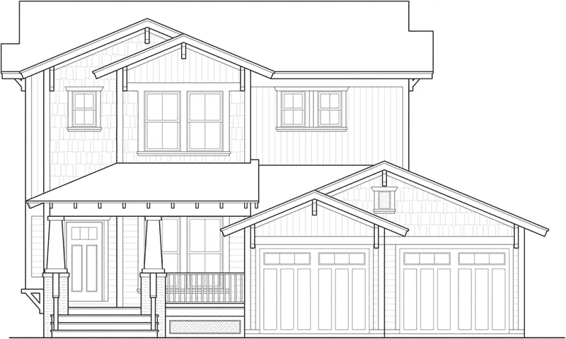 Greek Revival House Plan Front Elevation - Garridan Craftsman Home 137D-0261 - Search House Plans and More