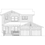 Greek Revival House Plan Front of Home - Garridan Craftsman Home 137D-0261 - Search House Plans and More