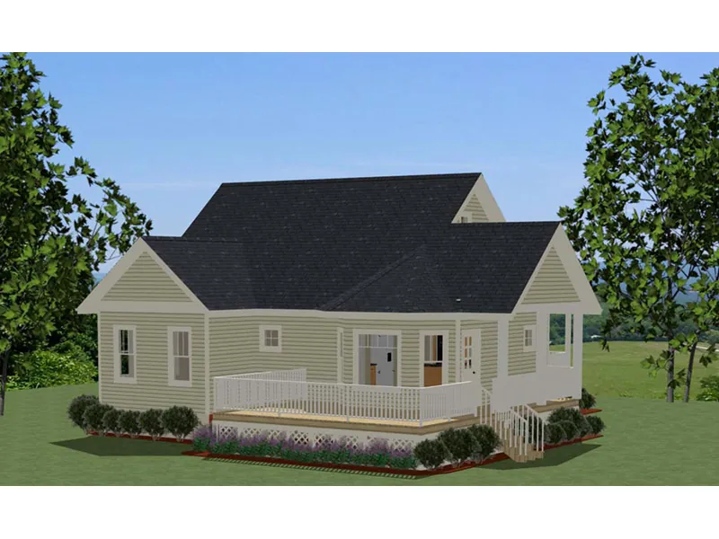 Cabin & Cottage House Plan Rear Photo 01 - Fair View Country Cottage Home 139D-0001 - Search House Plans and More