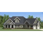 Ranch House Plan Front of House 139D-0004