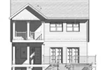 Sunbelt House Plan Rear Photo 01 - Carteret Coastal Beach Home 139D-0005 - Search House Plans and More