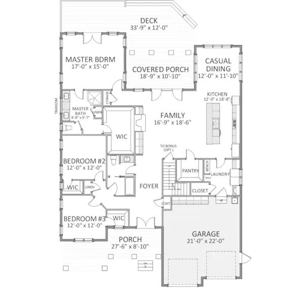 Rustic House Plan First Floor - Dalton Lake Craftsman Home 139D-0006 - Search House Plans and More