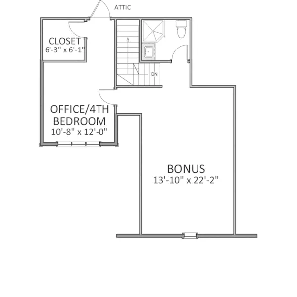 Rustic House Plan Second Floor - Dalton Lake Craftsman Home 139D-0006 - Search House Plans and More