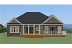 Rustic House Plan Rear Photo 01 - Dalton Lake Craftsman Home 139D-0006 - Search House Plans and More