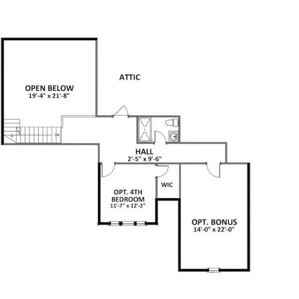 Craftsman House Plan Second Floor - Carsten Craftsman Home 139D-0007 - Search House Plans and More