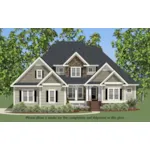 Ranch House Plan Front of House 139D-0008