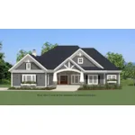 Ranch House Plan Front of House 139D-0009