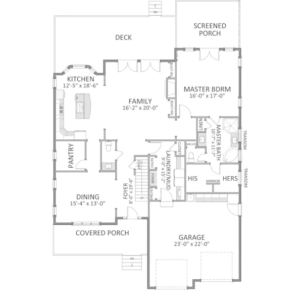 Rustic House Plan First Floor - Belmont Creek Luxury Home 139D-0010 - Search House Plans and More