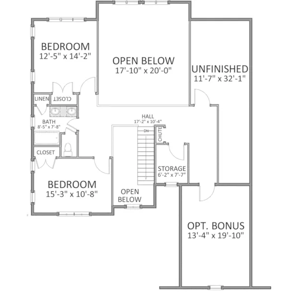 Rustic House Plan Second Floor - Belmont Creek Luxury Home 139D-0010 - Search House Plans and More