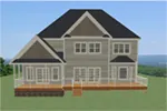 Traditional House Plan Rear Photo 01 - Belmont Creek Luxury Home 139D-0010 - Search House Plans and More