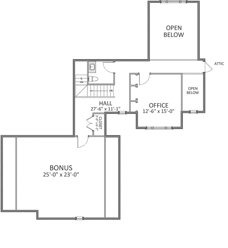 Rustic House Plan Second Floor - Vandalia Arts & Crafts Home 139D-0011 - Shop House Plans and More