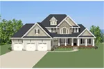 Ranch House Plan Front of House 139D-0011