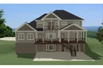 Luxury House Plan Rear Photo 01 - Brook Haven Craftsman Home 139D-0012 - Search House Plans and More