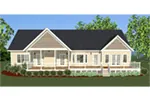 Traditional House Plan Rear Photo 01 - Carolina Cottage Craftsman Home 139D-0014 - Search House Plans and More
