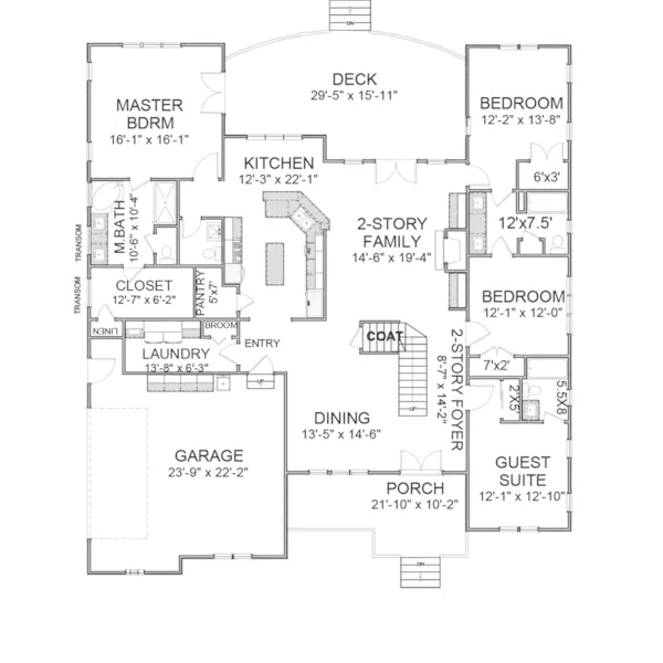 Craftsman House Plan First Floor - Miller Creek Craftsman Home 139D-0015 - Shop House Plans and More