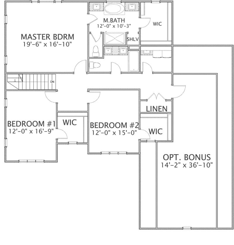 Traditional House Plan Second Floor - Carlton Creek Luxury Home 139D-0017 - Search House Plans and More