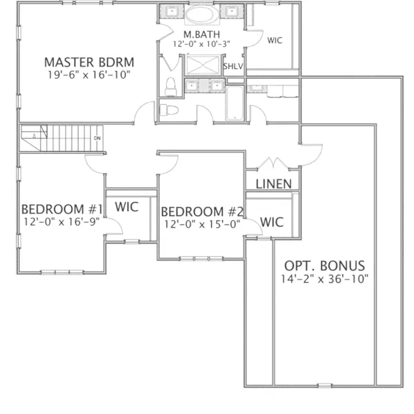 Traditional House Plan Second Floor - Carlton Creek Luxury Home 139D-0017 - Search House Plans and More