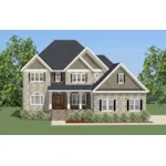 Traditional House Plan Front of House 139D-0017