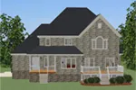 Traditional House Plan Rear Photo 01 - Carlton Creek Luxury Home 139D-0017 - Search House Plans and More