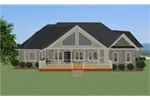 Craftsman House Plan Rear Photo 01 - Stoney Creek Craftsman Home 139D-0018 - Shop House Plans and More