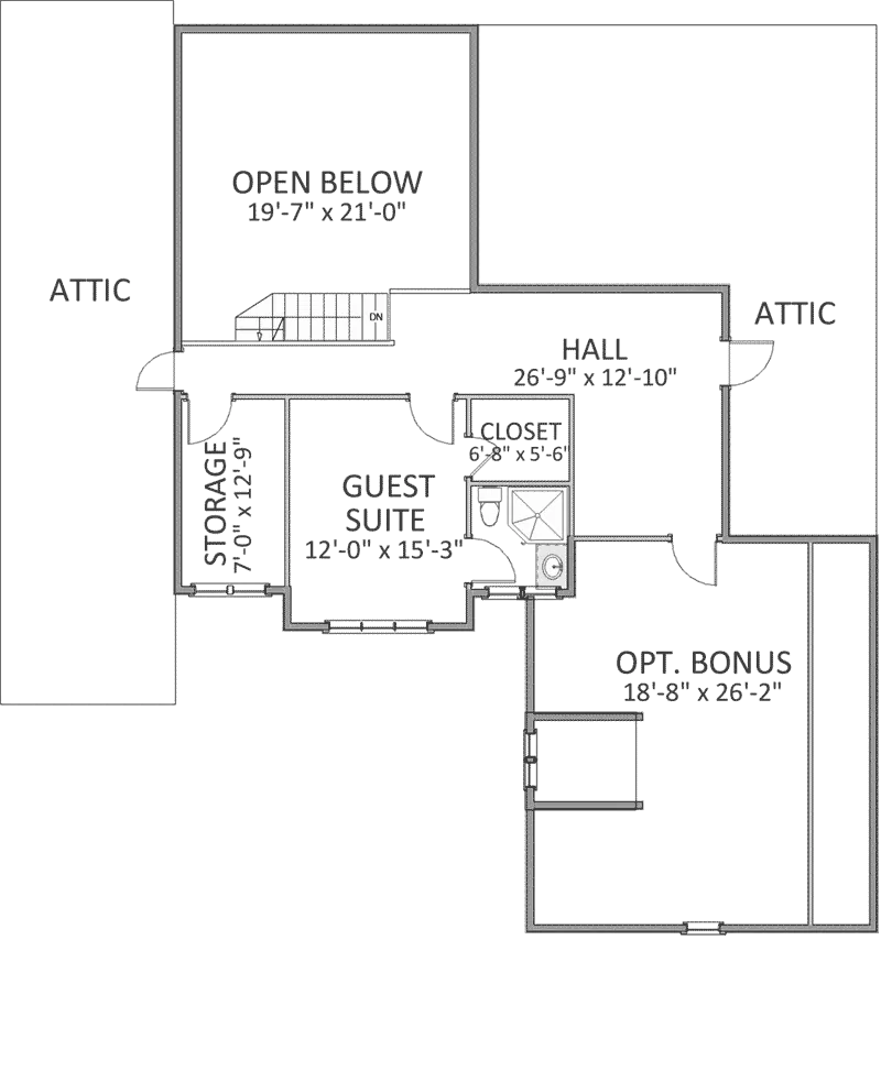 Country House Plan Second Floor - Maple View Craftsman Farmhouse 139D-0019 - Shop House Plans and More