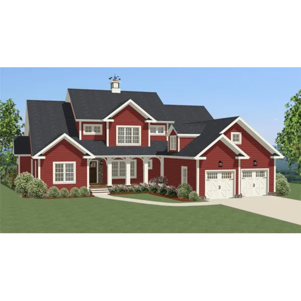 Country House Plan Front of Home - Maple View Craftsman Farmhouse 139D-0019 - Shop House Plans and More