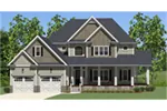Shingle House Plan Front of Home - Glen Wood Craftsman Home 139D-0021 - Search House Plans and More
