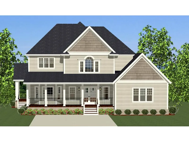 Shingle House Plan Rear Photo 01 - Glen Wood Craftsman Home 139D-0021 - Search House Plans and More