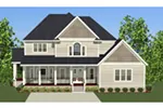 Shingle House Plan Rear Photo 01 - Glen Wood Craftsman Home 139D-0021 - Search House Plans and More
