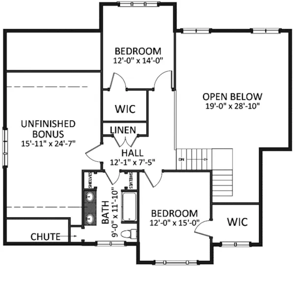 Craftsman House Plan Second Floor - Crocker Craftsman Home 139D-0022 - Search House Plans and More