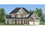 European House Plan Front of Home - Mendenhall Falls Craftsman Home 139D-0023 - Shop House Plans and More