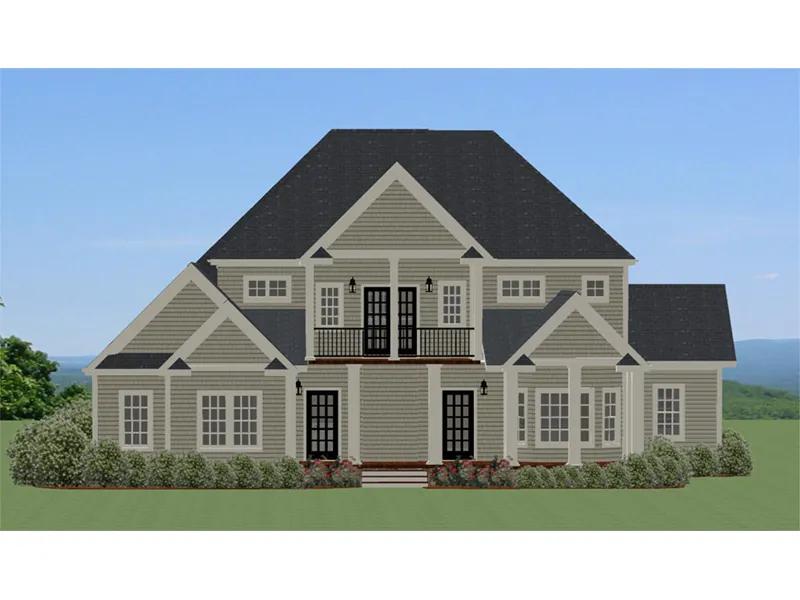European House Plan Rear Photo 01 - Mendenhall Falls Craftsman Home 139D-0023 - Shop House Plans and More