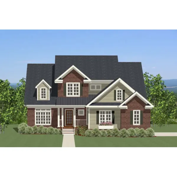 Arts & Crafts House Plan Front of Home - Park Land Arts & Crafts Home 139D-0024 - Shop House Plans and More