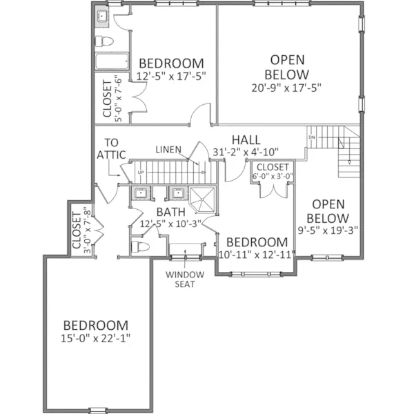 Luxury House Plan Second Floor - Forest Oaks Craftsman Home 139D-0026 - Search House Plans and More