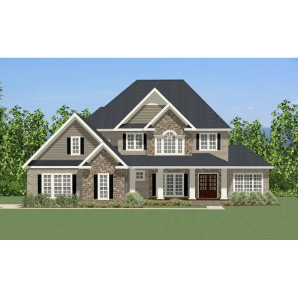 Luxury House Plan Front of Home - Forest Oaks Craftsman Home 139D-0026 - Search House Plans and More