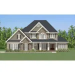 Luxury House Plan Front of Home - Forest Oaks Craftsman Home 139D-0026 - Search House Plans and More