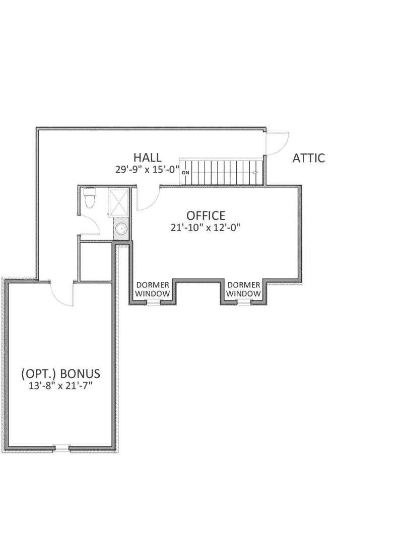 Country House Plan Second Floor - Cramerton Craftsman Home 139D-0027 - Search House Plans and More