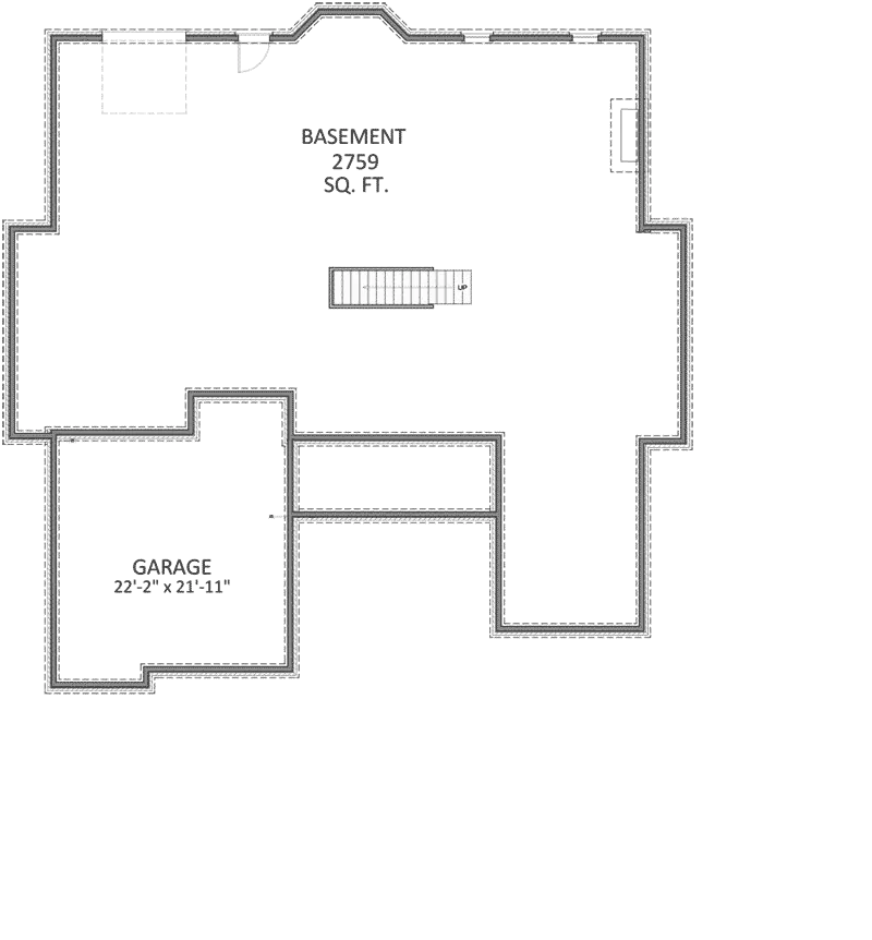 Country House Plan Lower Level Floor - Cramerton Craftsman Home 139D-0027 - Search House Plans and More