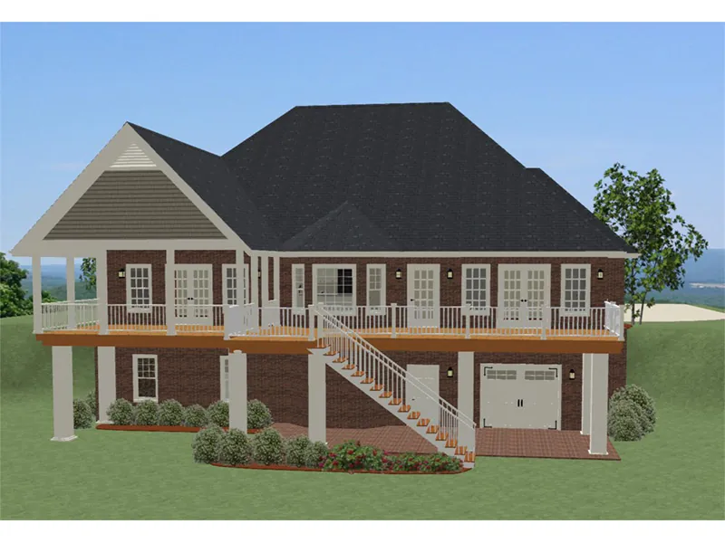 Country House Plan Rear Photo 01 - Cramerton Craftsman Home 139D-0027 - Search House Plans and More