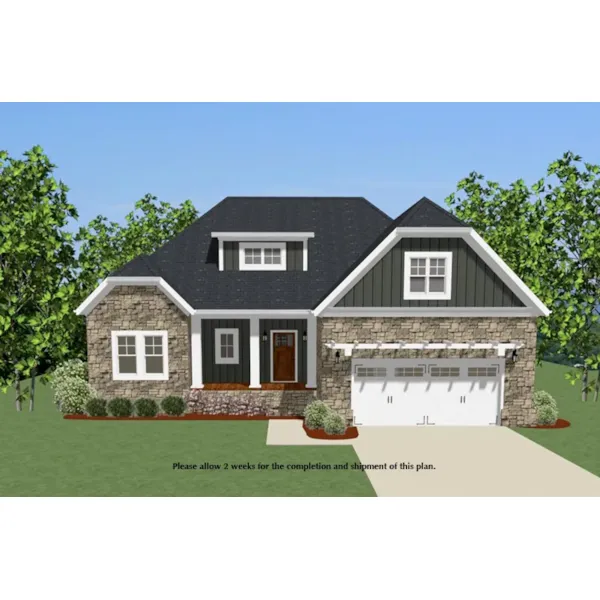 Country House Plan Front of Home - Rollins Creek Craftsman Home 139D-0028 - Shop House Plans and More