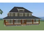 Craftsman House Plan Rear Photo 01 - Efland Craftsman Home 139D-0031 - Search House Plans and More